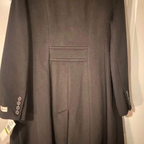 New Anne Klein Wool Cashmere Coat Size 14 - Black - Brand New with Tags!!! - Picture 4 of 4